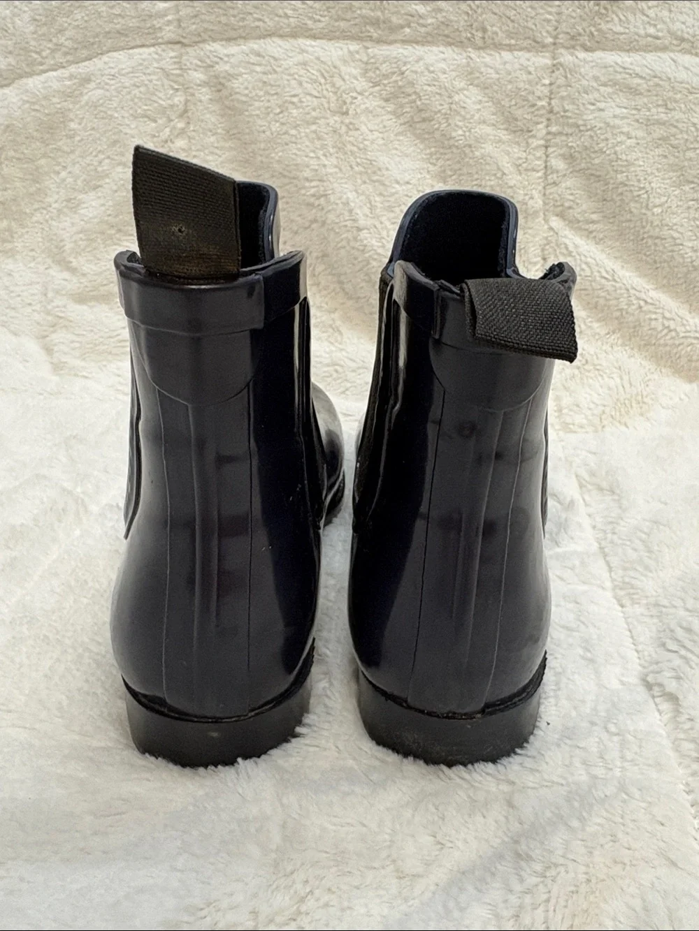 Electric Karma Navy Rain/Garden Boots Ankle Booties - Size 8
